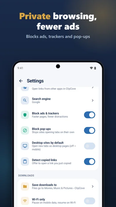 Private browsing, fewer ads: settings for blocking ads, pop-ups and trackers